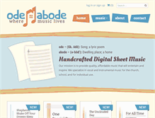Tablet Screenshot of odeabode.com